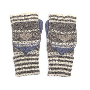 Love Heart Fairisle Knit Gloves, 5 of 10
