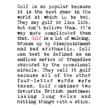 Golf Gift, Golf Addict Hardback Notebook, 3 of 6