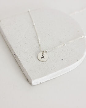 Sterling Silver Personalised Initial Necklace, 4 of 6