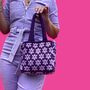 Blossom Knitted Mini Box Bag, thumbnail 1 of 3