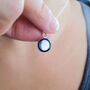 Tiny Personalised Sterling Silver Moon Phase Necklace, thumbnail 1 of 11