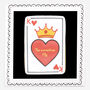 Biscuiteers Hand Iced Personalised King Of Hearts Biscuit Card, thumbnail 2 of 2