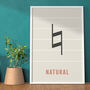 Natural Note Print | Music Theory Poster, thumbnail 5 of 7