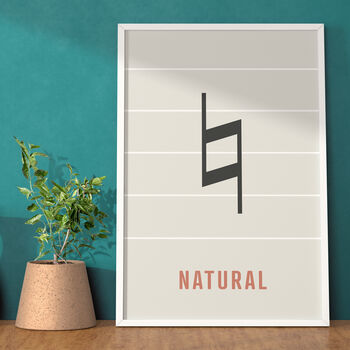 Natural Note Print | Music Theory Poster, 5 of 7