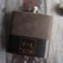 Customised Monogram Leather Hip Flask, thumbnail 6 of 7