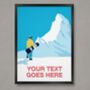 Personalised Snowboarder Poster, thumbnail 1 of 7