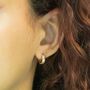 Pastel Stone Petite Hoop Earrings, thumbnail 7 of 12