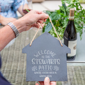 Personalised Garden Bar Slate Sign, 2 of 4