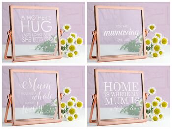 Personalised Mum's Rose Gold Plated Frame, 2 of 12