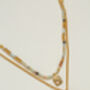 Golden Glow Layered 18ct Gold Plated Necklace Set, thumbnail 5 of 8