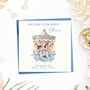 Personalised Carousel New Born Baby Boy Card, thumbnail 2 of 7