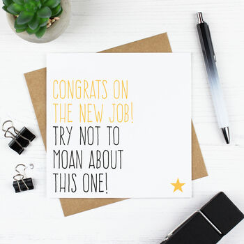 'congrats On The New Job' Card By Purple Tree Designs ...