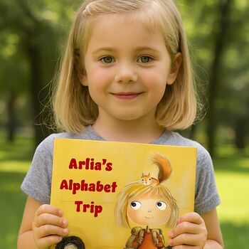 Personalised Alphabet Trip Abc Book Gift For Kids, 6 of 9