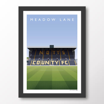 Notts County Meadow Lane From The Centre Circle Poster, 7 of 7