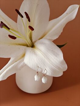 Lily Of The Valley Sterling Silver Dangle Earrings, 8 of 11