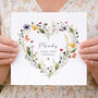 Personalised Wildflower 60th Birthday Card For Her, thumbnail 1 of 5