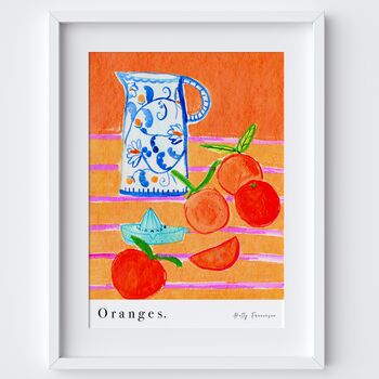 Orange Juice Scene Art Print, 4 of 5