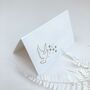 Pack Of 10 Dove Laser Cut Wedding Place Cards, thumbnail 3 of 7