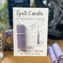 Purple Spell Candle Peace, Spirituality And Meditation, thumbnail 2 of 2