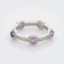 Amethyst Gemstone 925 Sterling Silver Stacking Ring, thumbnail 2 of 6
