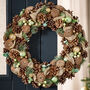 Festive Follies Deluxe Pinecone Christmas Wreath, thumbnail 1 of 6