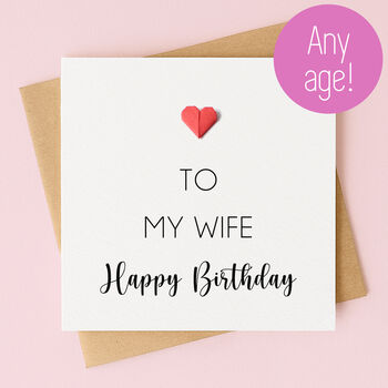 Personalised Birthday Card For Husband Or Wife, 2 of 7