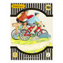 Cycling Pirouette Greetings Card, thumbnail 7 of 7