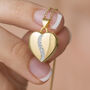 Personalised Solid 9ct Gold Diamond Heart Locket, thumbnail 1 of 10