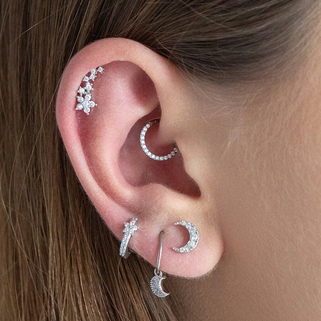 Starburst Helix Cartilage Earring, 1 of 5
