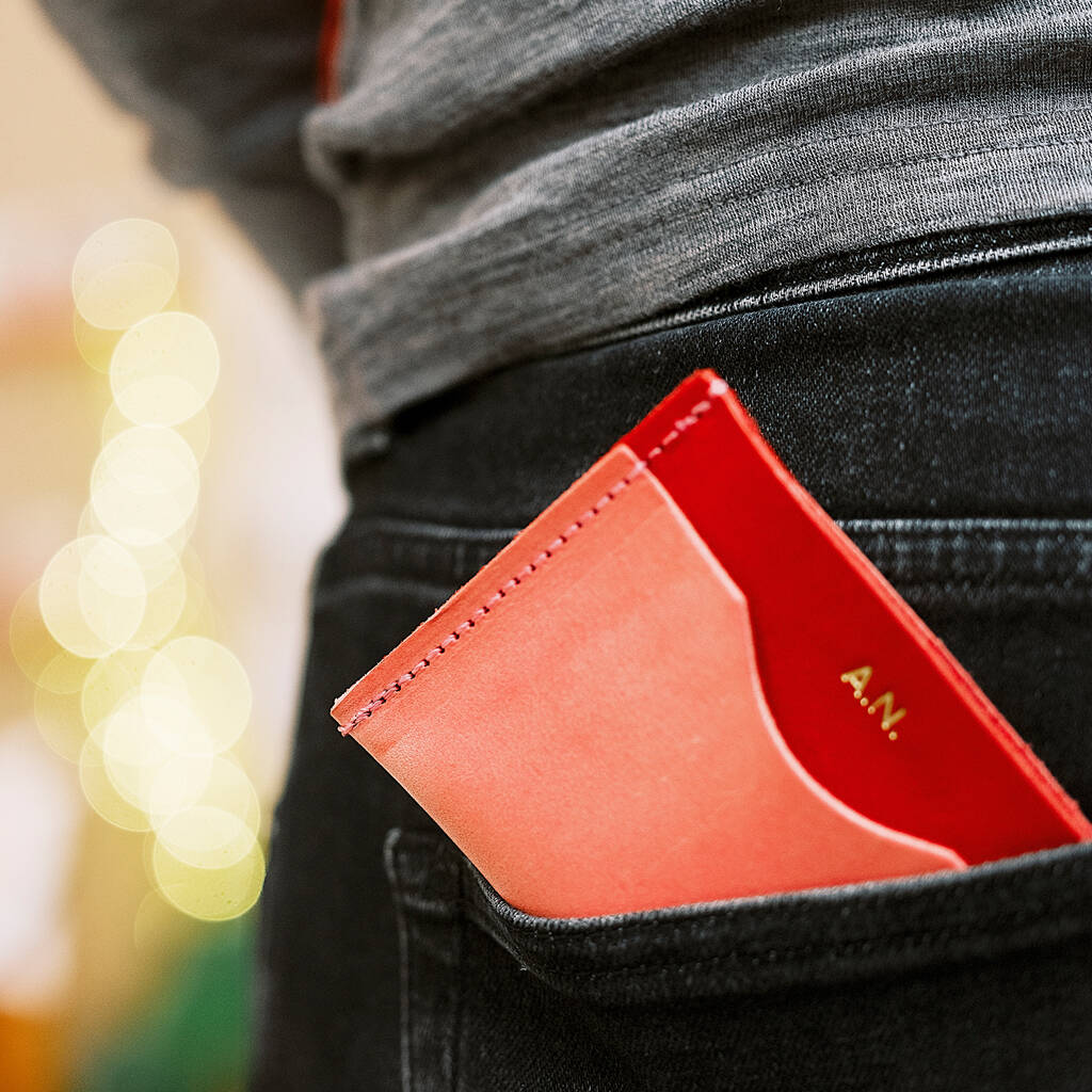 Colour Block Leather Card Wallet, 1 of 11