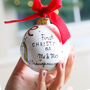 Personalised First Christmas As Mr And Mrs Bauble, thumbnail 4 of 12