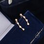 Star Constellation Crawler Earrings In Sterling Silver, thumbnail 4 of 9