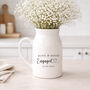 Personalised Engagement Flower Vase Gift, thumbnail 1 of 2