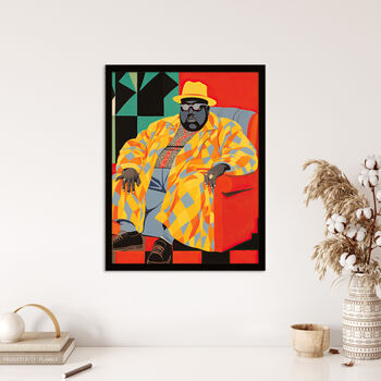 Big Poppa Notorious B.I.G Rapper Wall Art Print, 4 of 6