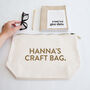 Personalised Craft Bag Gift For Craft Lover, thumbnail 1 of 5