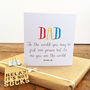 You're The World To Me Dad Card, thumbnail 2 of 3