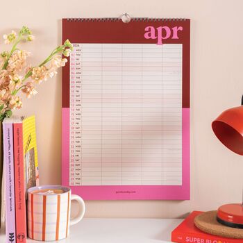 2025–2026 Academic A3 Family Planner | Bold Block, 3 of 8