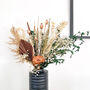 Protea Ruscus Flower Bouquet With Poppy Seedheads, thumbnail 1 of 4