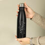 Personalised Floral Black Insulated Bottle, thumbnail 7 of 7