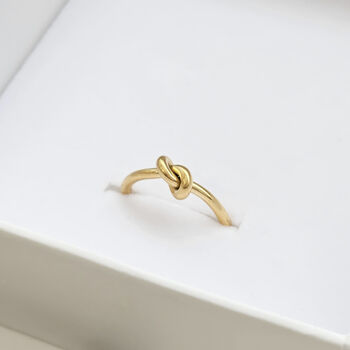 Single Knot Ring Gold, 5 of 9