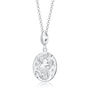 Sterling Silver Capricorn Zodiac Charm Necklace, thumbnail 2 of 6