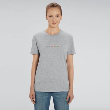 Custom Trip 100% Organic Cotton Unisex T Shirt, 7 of 11
