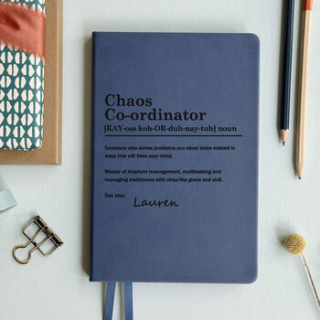 Dictionary Definition Personalised Luxury Notebook Journal, 5 of 11