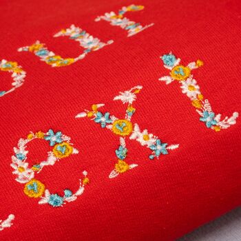 Personalised Floral Embroidered Sweatshirt, 4 of 9
