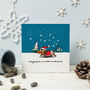 Wagging In A Winter Wonderland Christmas Card, thumbnail 2 of 2