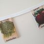 Fabric Vegetable Seed Packet Bunting Decoration, thumbnail 5 of 8