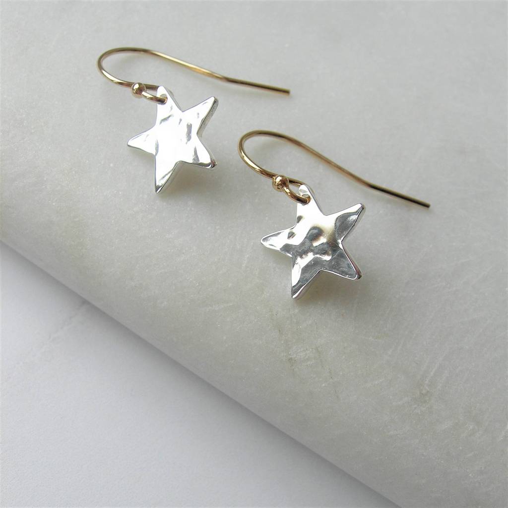 little star earrings by hazey designs | notonthehighstreet.com