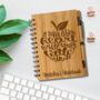 Personalised Eco Bamboo Teacher Notebook, thumbnail 5 of 6