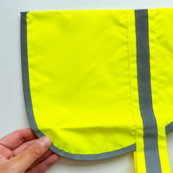 Personalised Reflective Dog Safety Coat With Your Own Message, 8 of 9