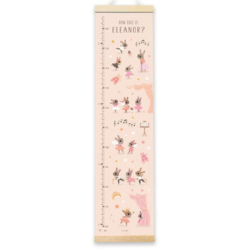 Personalised Ballet Height Chart, 2 of 7